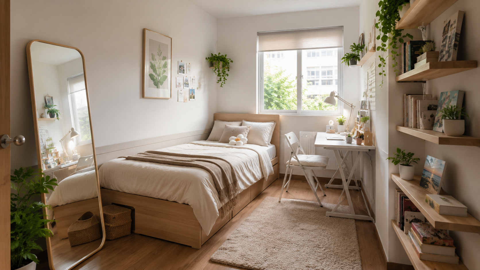 Phòng Ngủ Nhỏ 10m2 Nên Bố Trí Nội Thất Ra Sao?